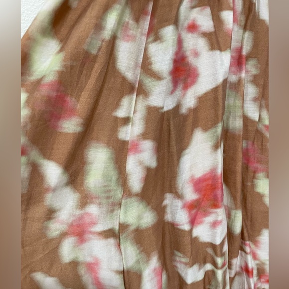 Bardot Lola Corset Strapless Floral Dress in Pink and Cream - Picture 5 of 8